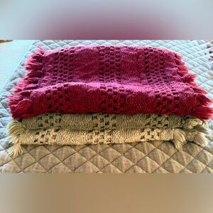 BP Nordstrom Tassel Infinity Scarf- Red, Olive Green, Beige SOLD SEPARATELY